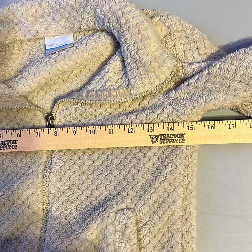 Columbia Girls' Fire Side Sherpa Full Cream Fleece Serpa Jacket Small/8